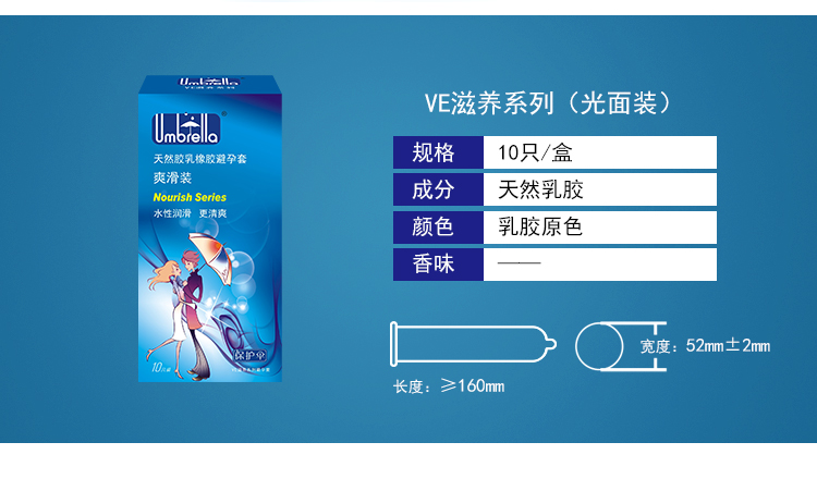 保護傘避孕套VE滋養系列爽滑裝(圖3) 保護傘避孕套VE滋養系列爽滑裝(圖3)